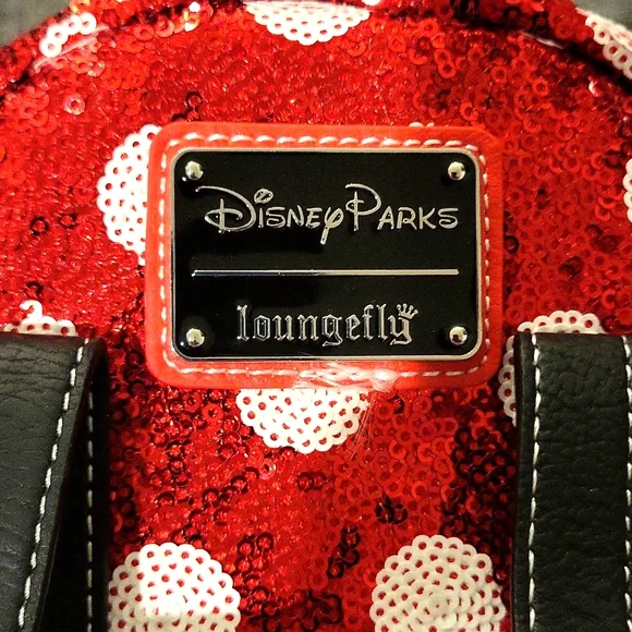 Loungefly Disney Parks Mini Mouse Sequin  Mini Backpack - Picture 4 of 10